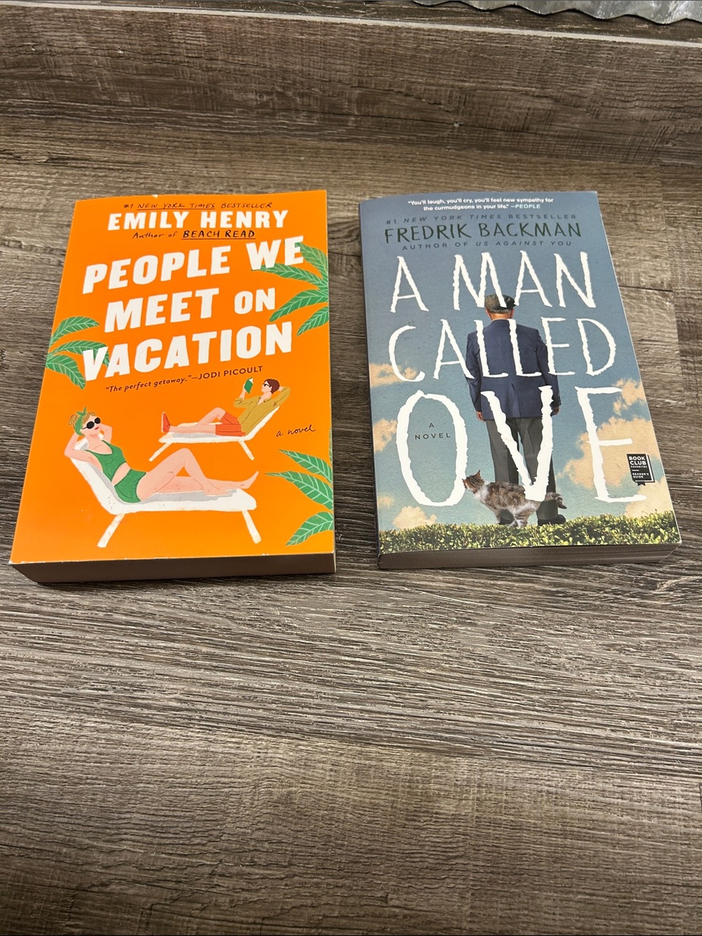 People We Meet On Vacation and A Man Called Over Paperbacks